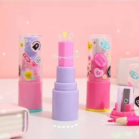 APONTADOR COLETOR C/.BORRACHA LIPSTICK